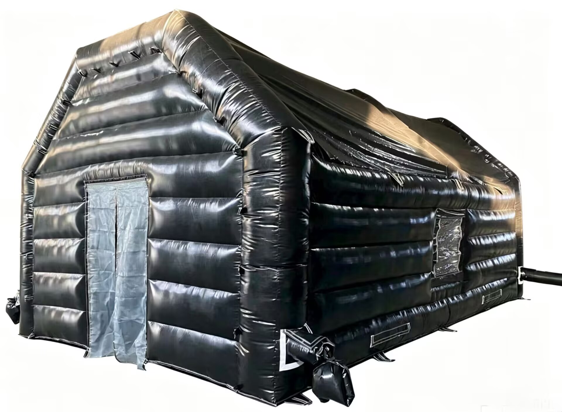 Aufblasbares Zelt - 8x5x4m - schwarz