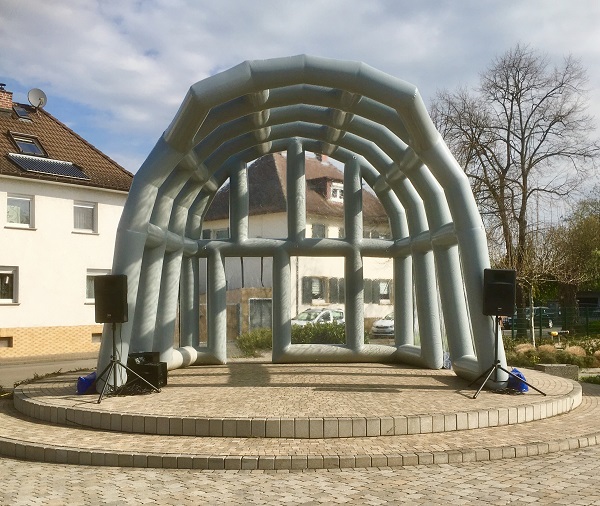 Bühnenüberdachung aufblasbar 6x5x5,4 m (aB)
