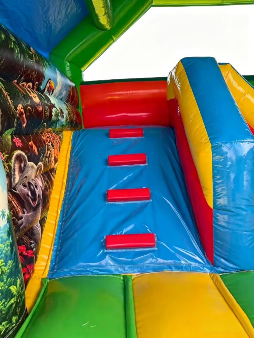 Hüpfburg - 5x4 m - Jungle - mit Innen-Rutsche