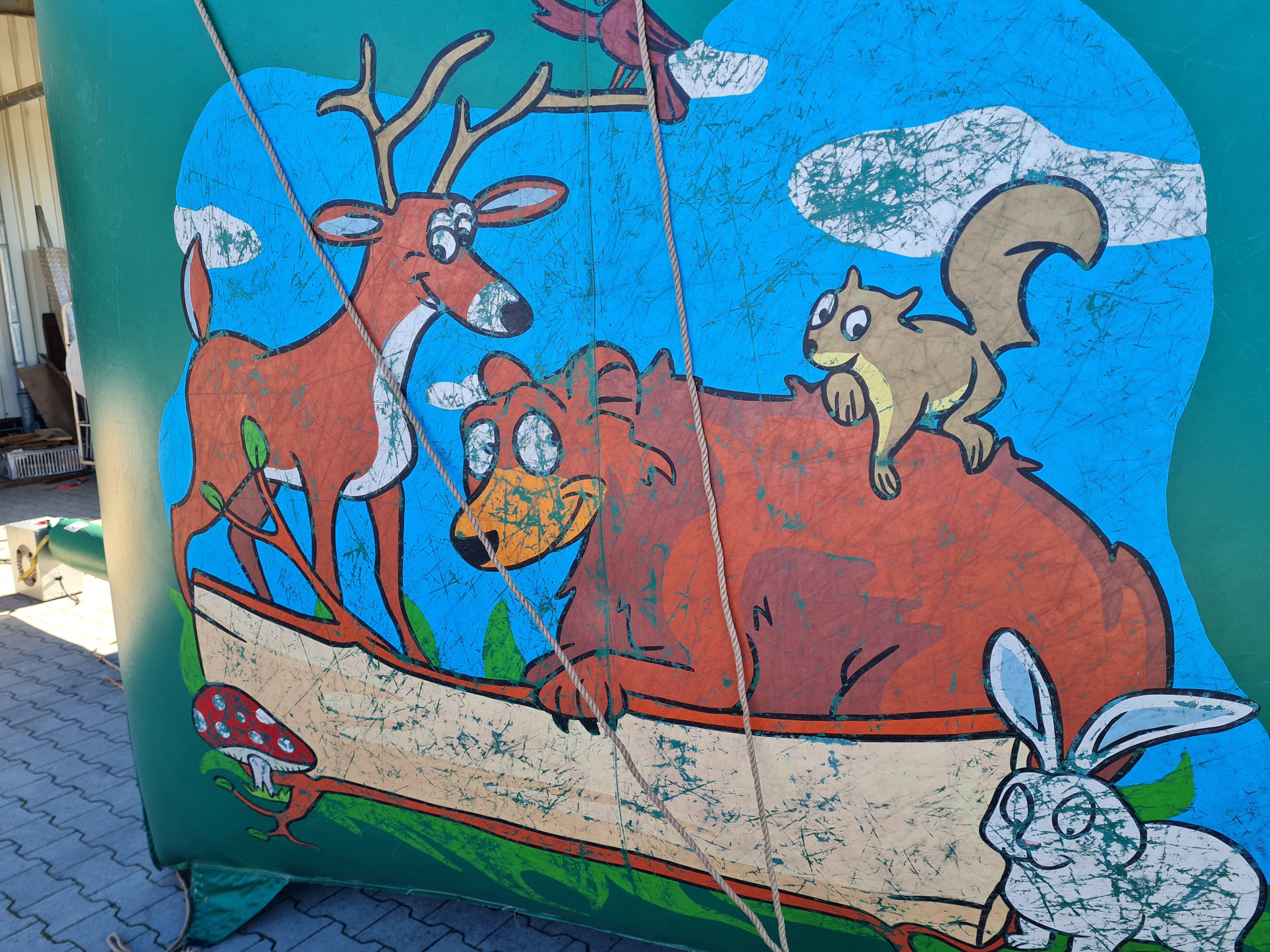 Rutsche mit Jungle-Motiv - 10x6,5 m - gebraucht