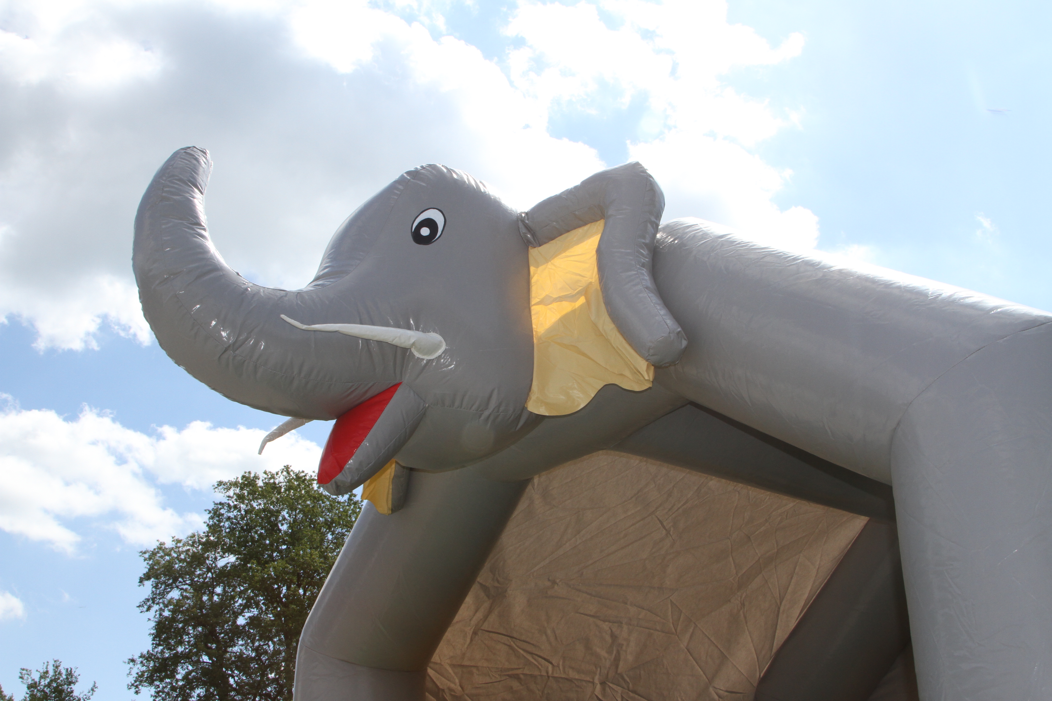 Hüpfburg 4,6x4 m - Elefant mit Rutsche