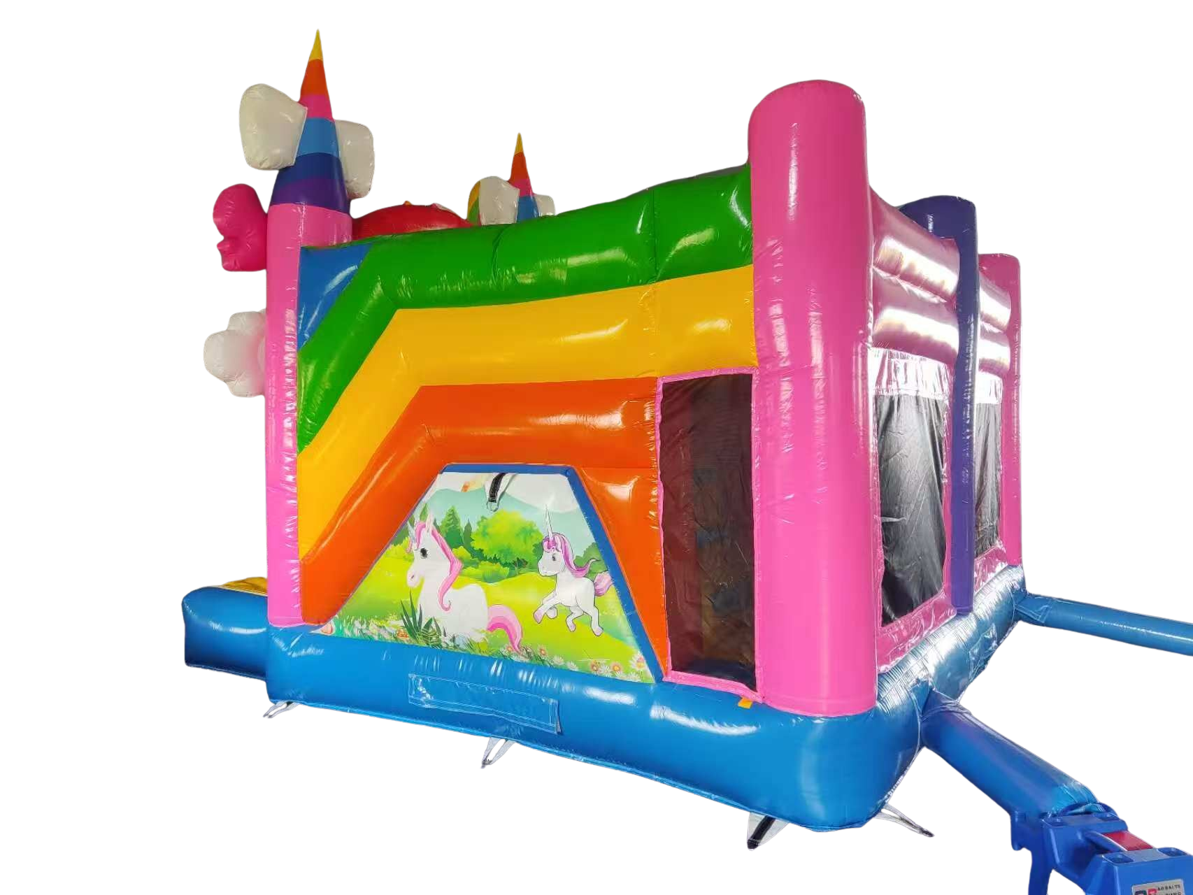 Hüpfburg 5,1x5 m - Multiplay Einhorn