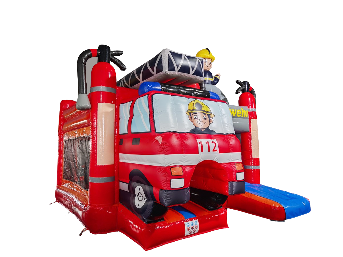 Hüpfburg 5,1x4,5 m - Multiplay Feuerwehr
