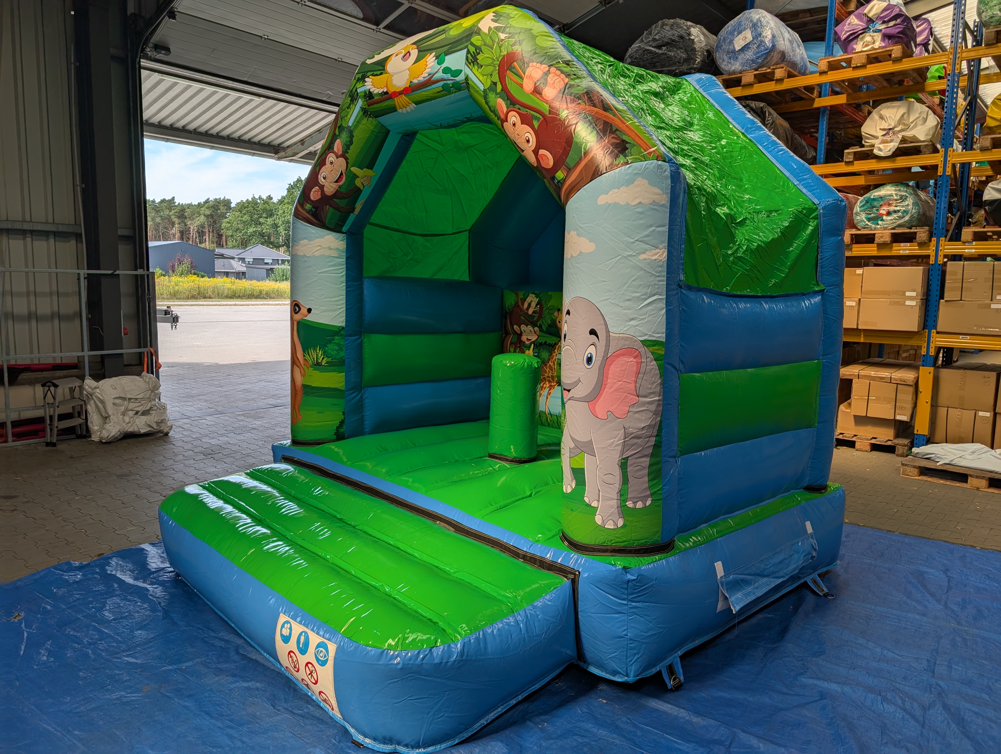 Hüpfburg - Jungle mit Hindernis - 3x3 m 