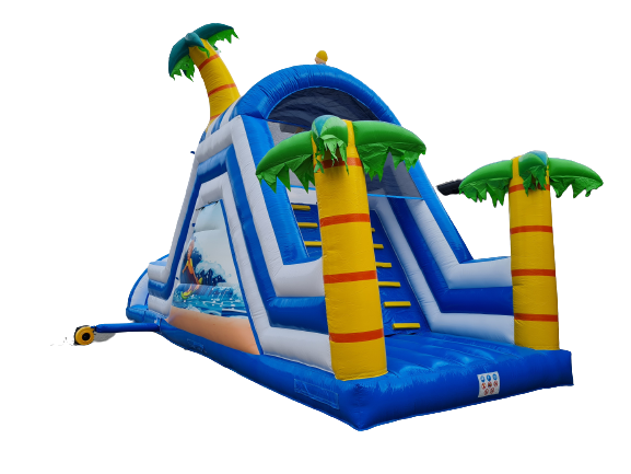 Rutsche 15x4 m - Strandfeeling - mit Pool