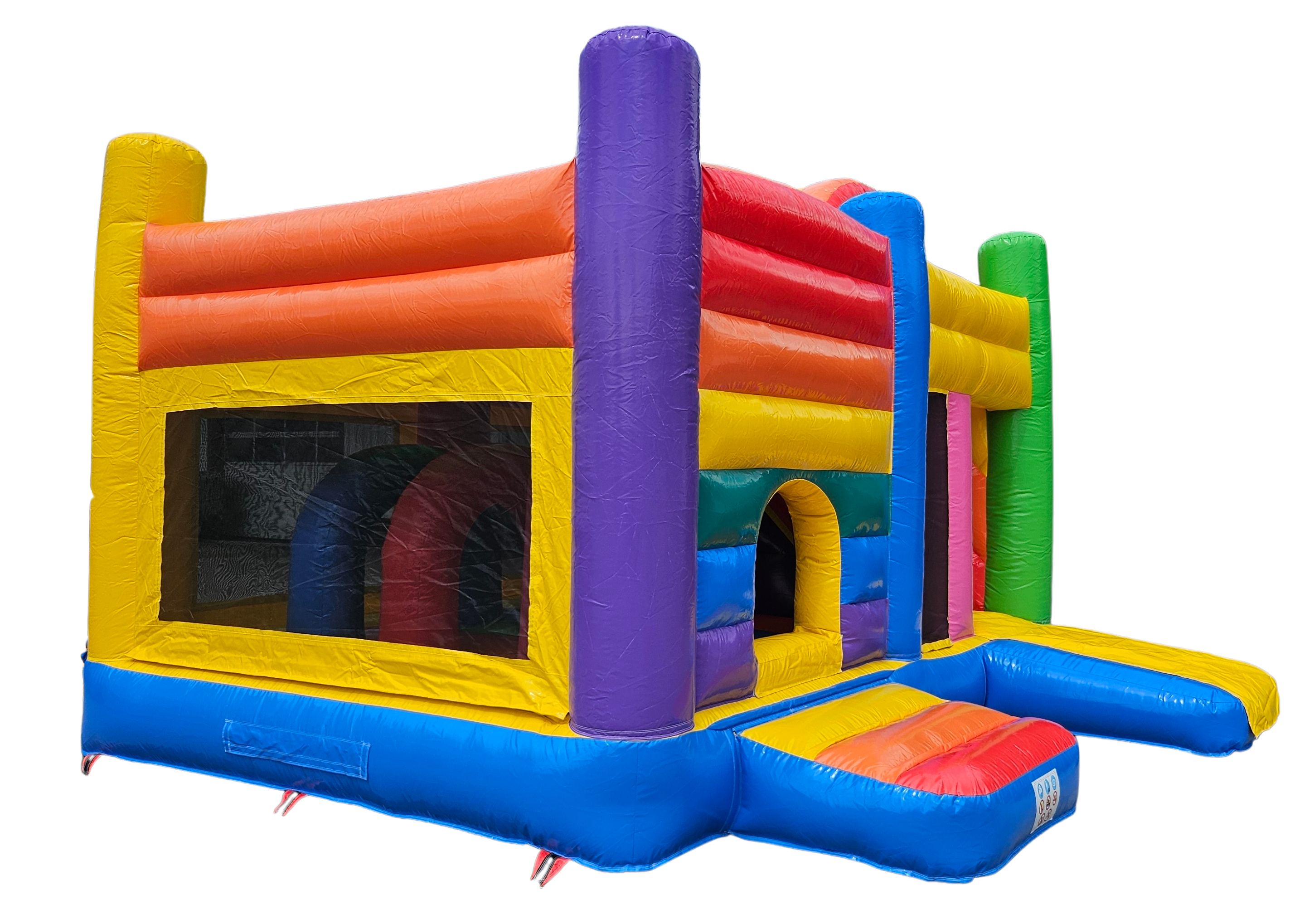 Hüpfburg 5,1x4,5 m - Multiplay Standard bunt