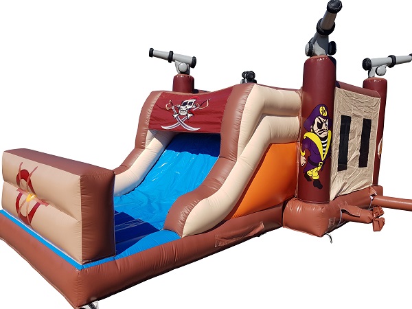 Hüpfburg 7x4 m - Pirat mit Rutsche