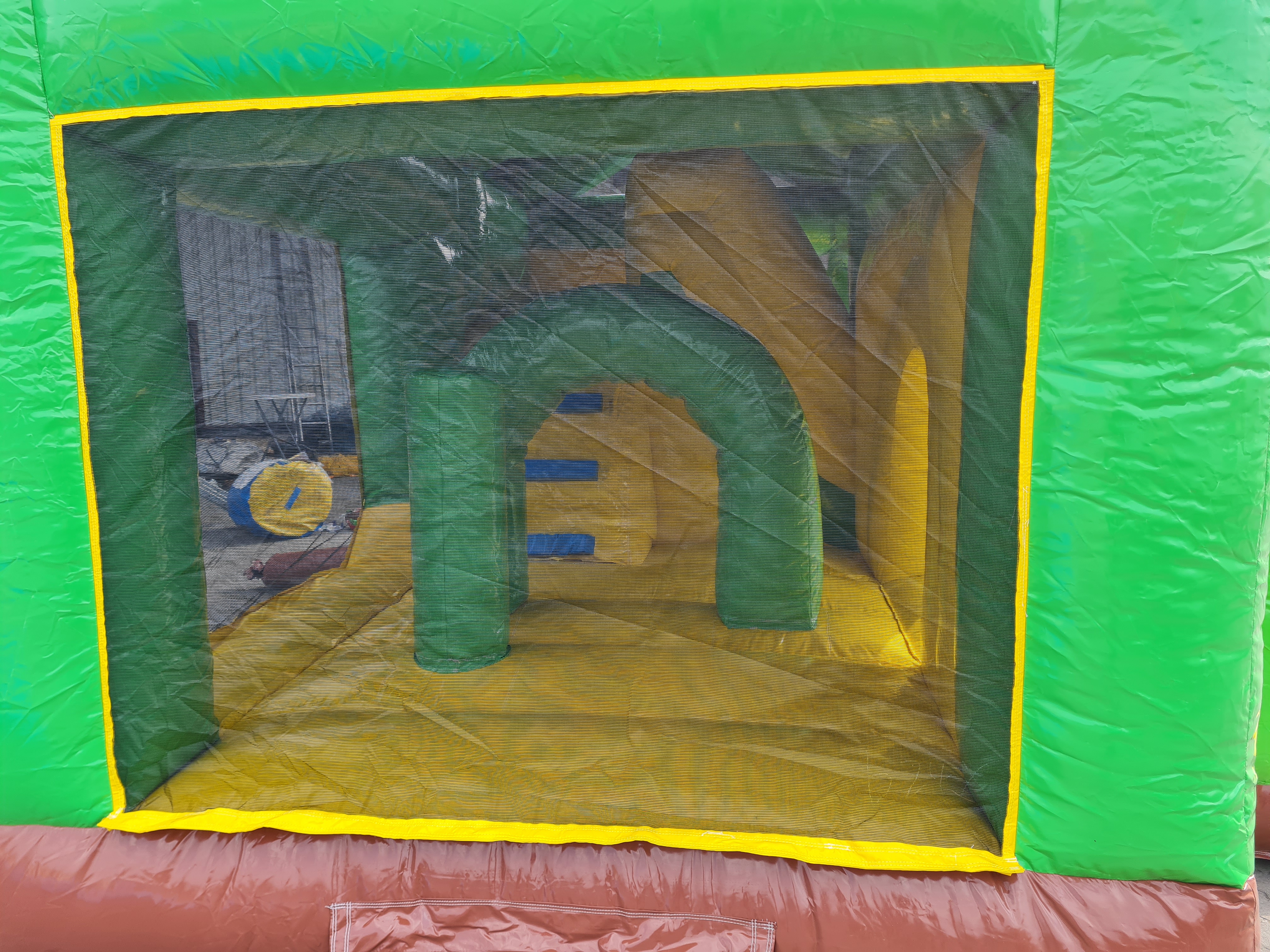 Multiplay-Hüpfburg 5x4 m - mit Rutsche - Jungle