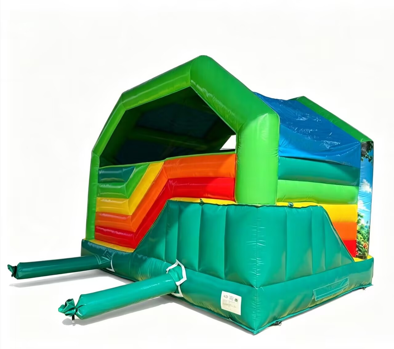 Hüpfburg - 5x4 m - Jungle - mit Innen-Rutsche
