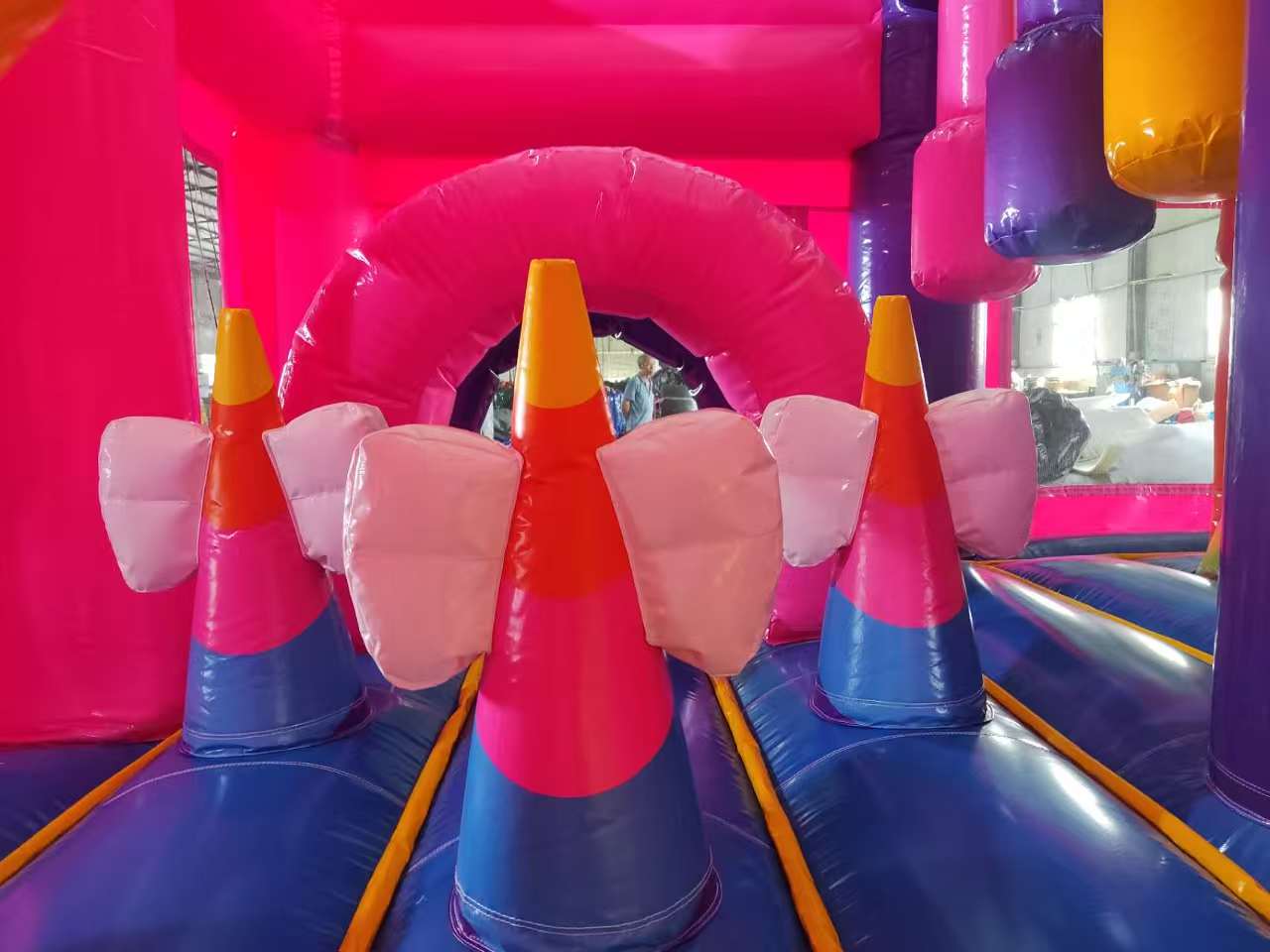Hüpfburg 5,1x5 m - Multiplay Einhorn