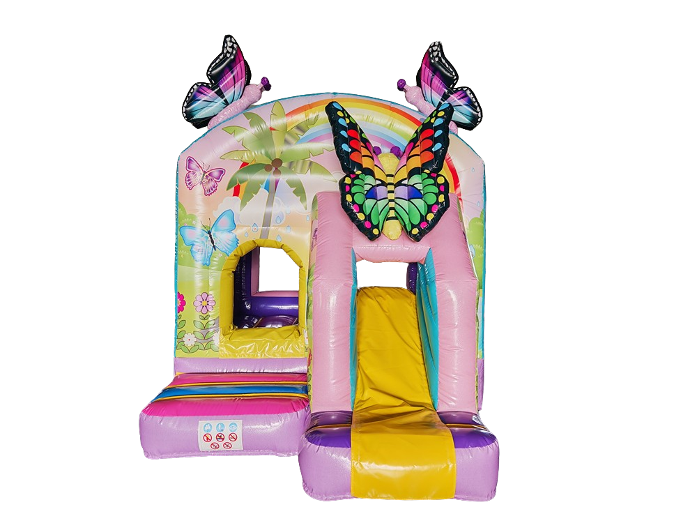 Hüpfburg 3,9x2,8 m - Schmetterling