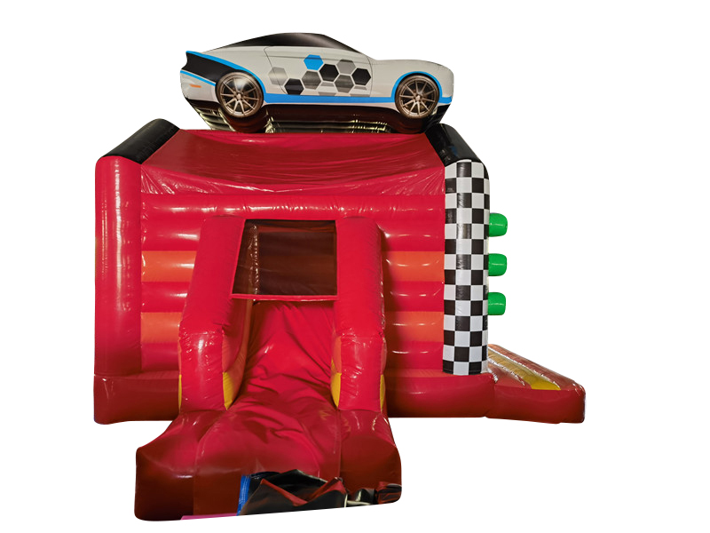 Hüpfburg 5,5x6 m - Race Track - mit Rutsche