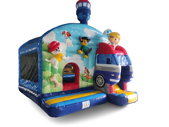 Hüpfburg 4,9x3,8 m - Superhunde