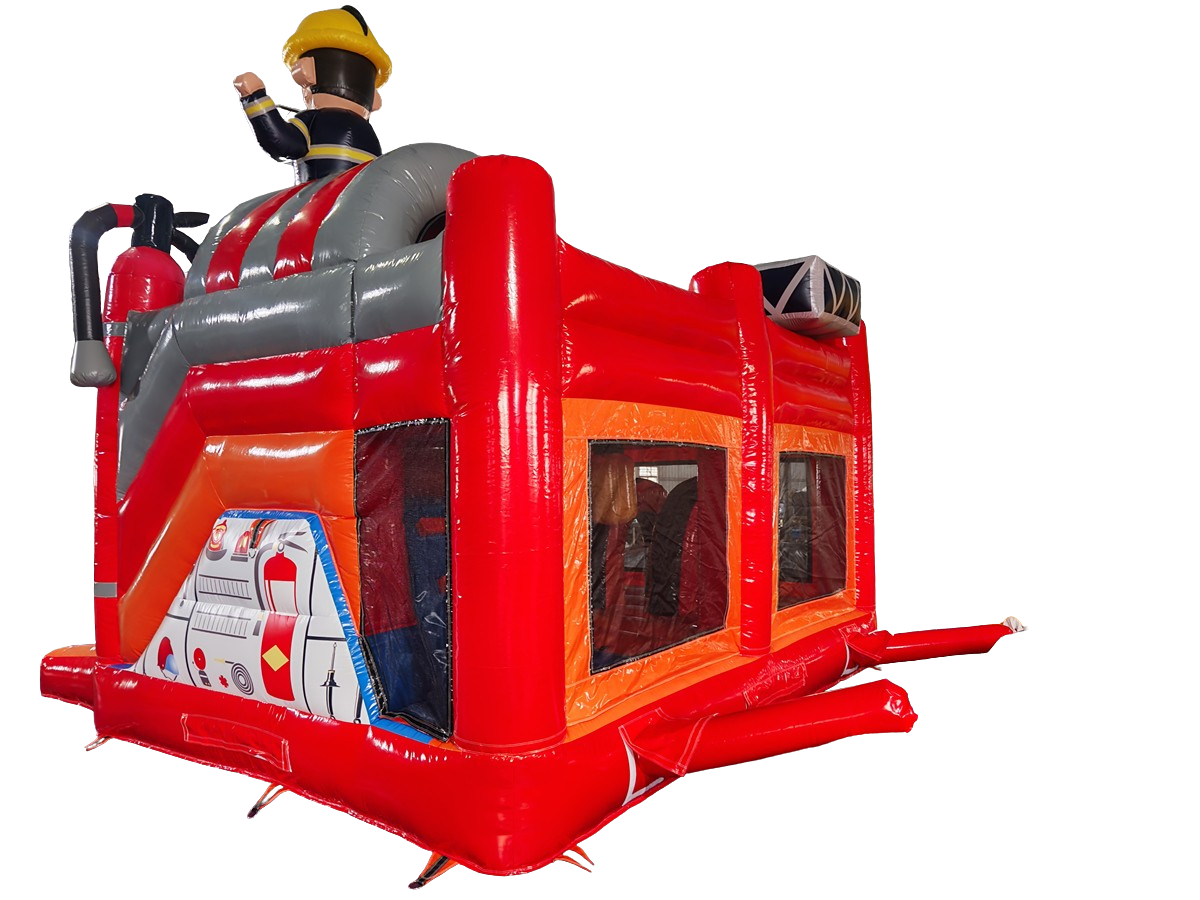 Hüpfburg 5,1x4,5 m - Multiplay Feuerwehr