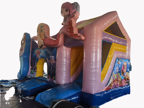 Multiplay-Hüpfburg 5x4 m - mit Rutsche - Nixe