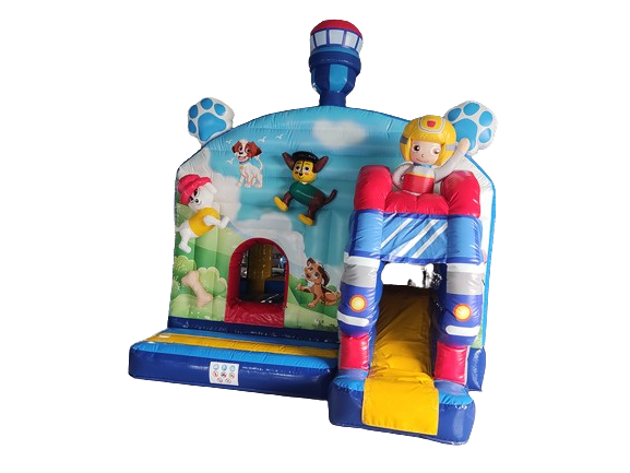 Hüpfburg 4,9x3,8 m - Superhunde