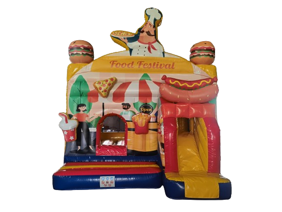 Hüpfburg 4,9x3,8 m - Fast Food