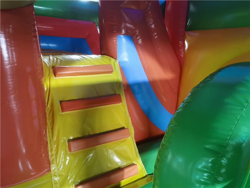 Multiplay-Hüpfburg 5x4 m - mit Rutsche - Bauarbeiter