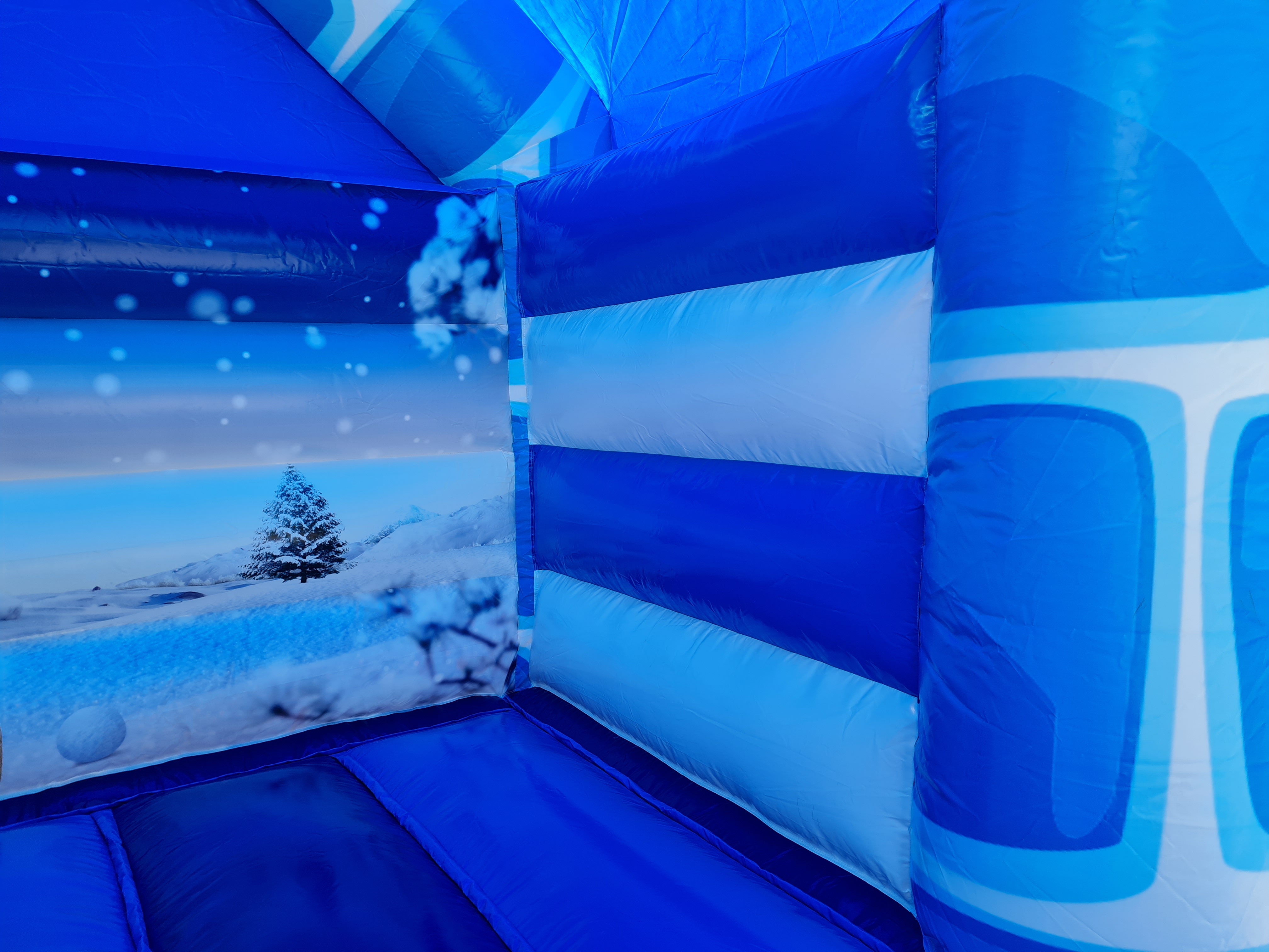 Hüpfburg 5x4 m - Eisbär mit Rutsche vorne