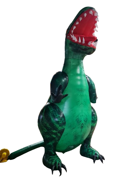  Dinosaurier - stehend - 5 m hoch - grün