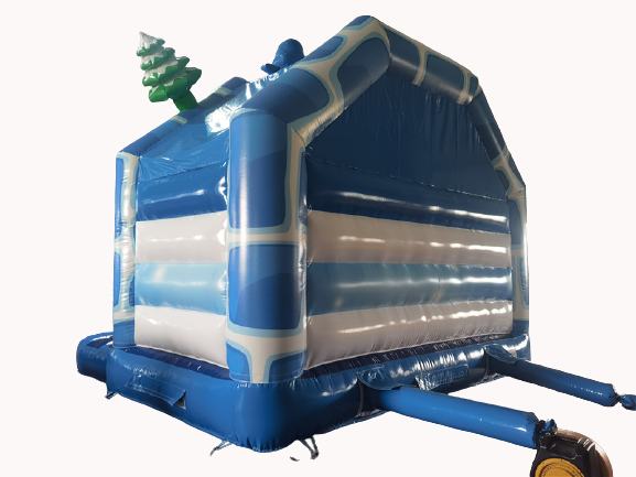 Hüpfburg 5x4 m - Eisbär mit Rutsche vorne