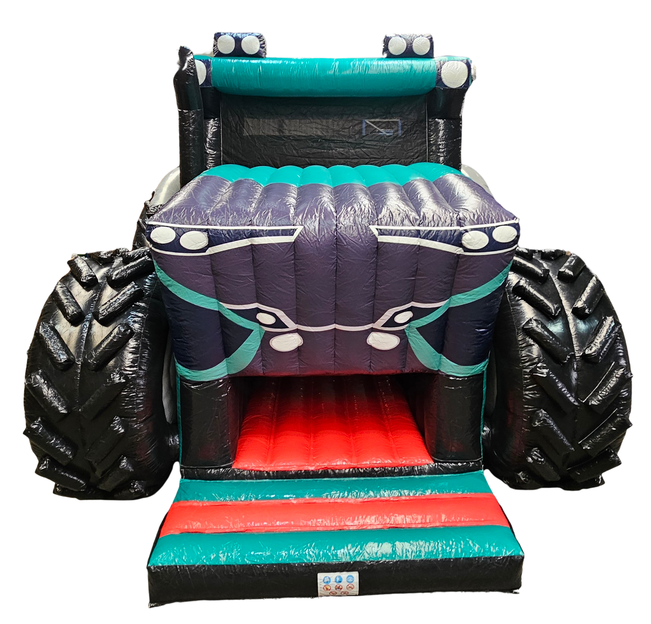  Hüpfburg - Trecker mit Rutsche - 9,2x5,5 m
