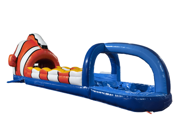 Wasserrutsche mit Pool -  Clownfisch - 10x2,5 m 