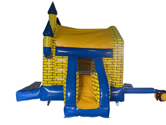 Hüpfburg 4,2x4 m - Mini Camelot - blau gelb