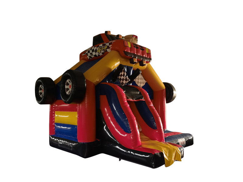 Hüpfburg 5x4 m - Auto mit Rutsche vorne