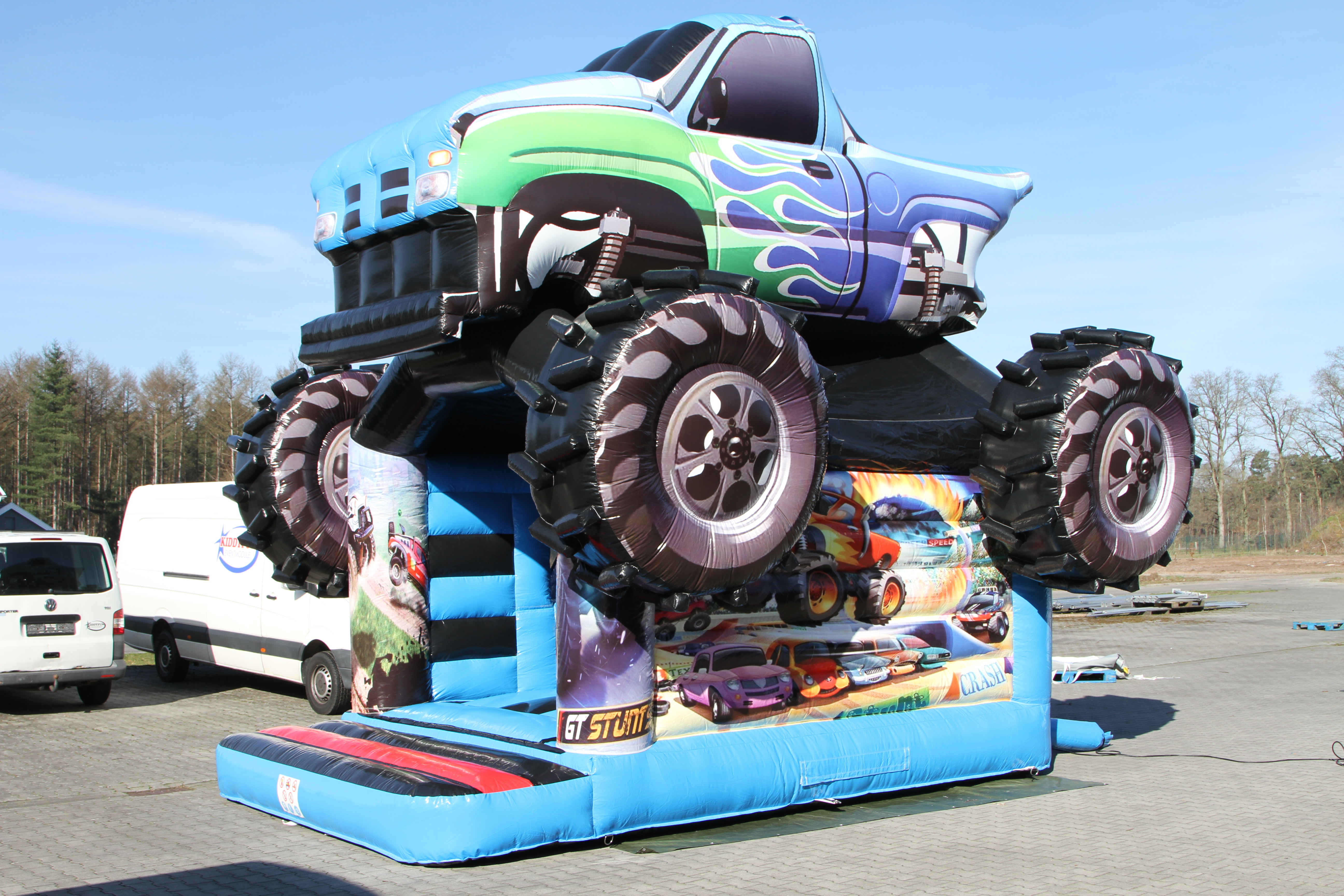 Hüpfburg 5,5x6 m - Monstertruck