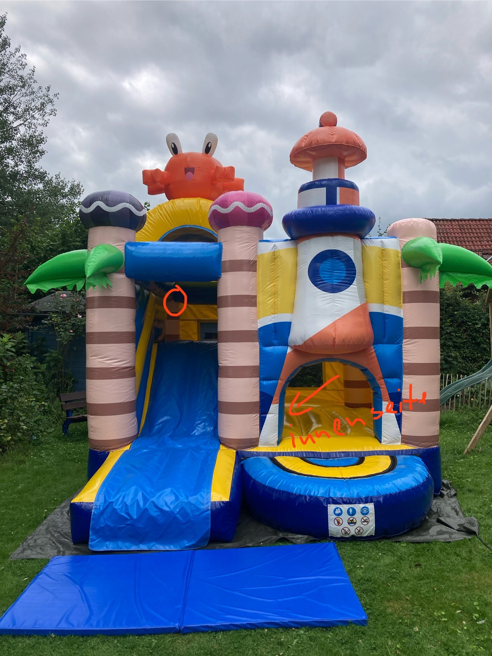 Hüpfburg 4,6x3,5 m - Multiplay Leuchtturm - gebraucht