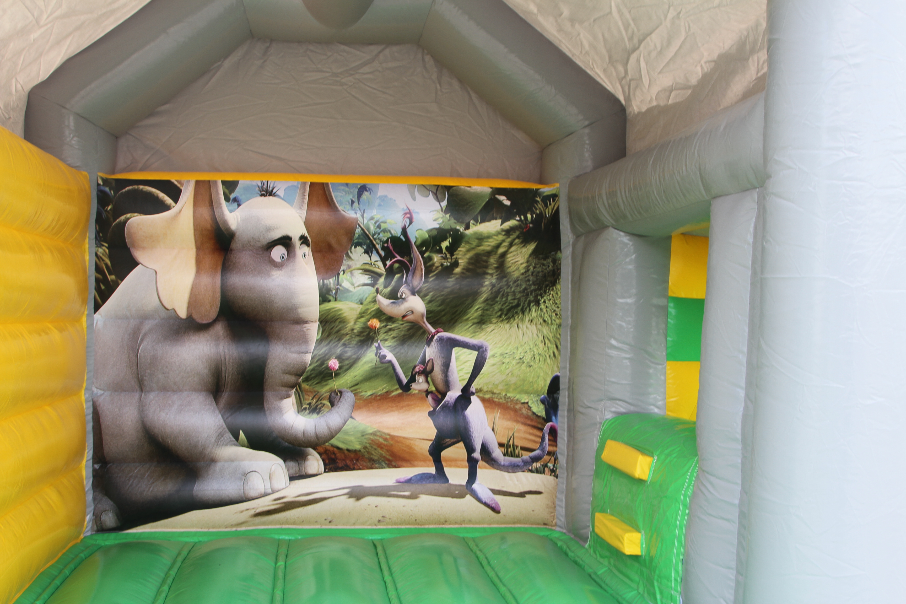 Hüpfburg 4,6x4 m - Elefant mit Rutsche