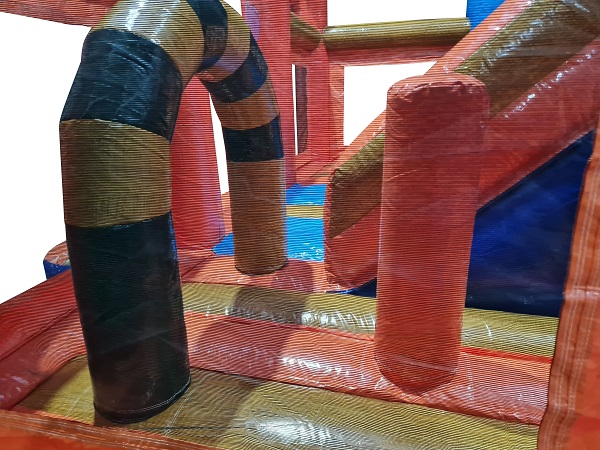  Hüpfburg - Mega Multiplay Pirat 6x6,5 m - mit Rutsche