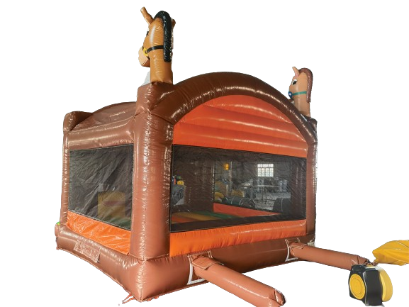 Hüpfburg 4,9x3,8 m - Pferde