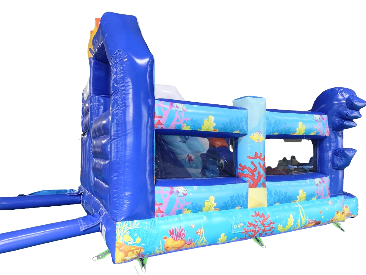 Hüpfburg - 5x4 m - Seaworld mit Krabbe