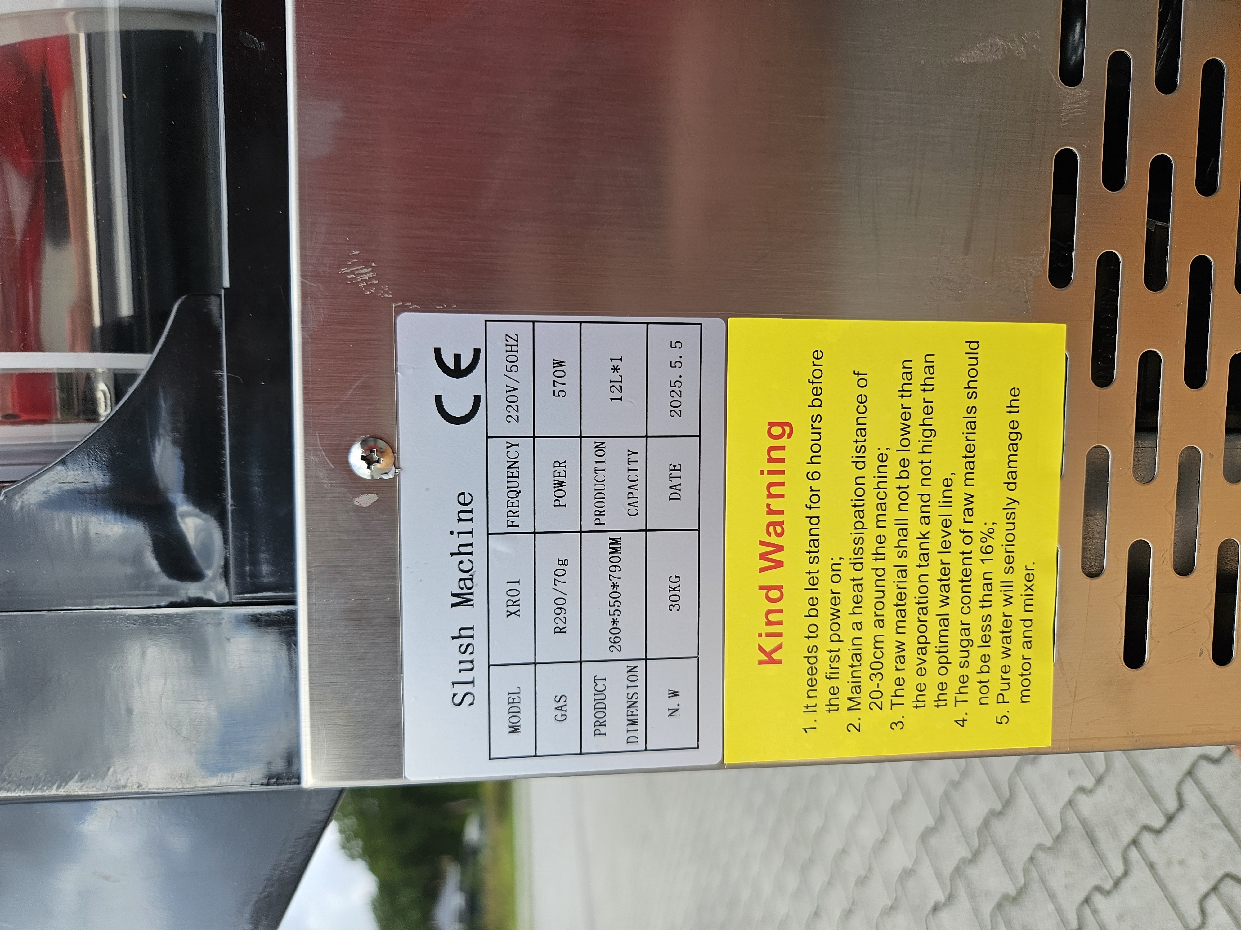 Slush-Eis-Maschine - 1 Behälter - 12 ltr. 